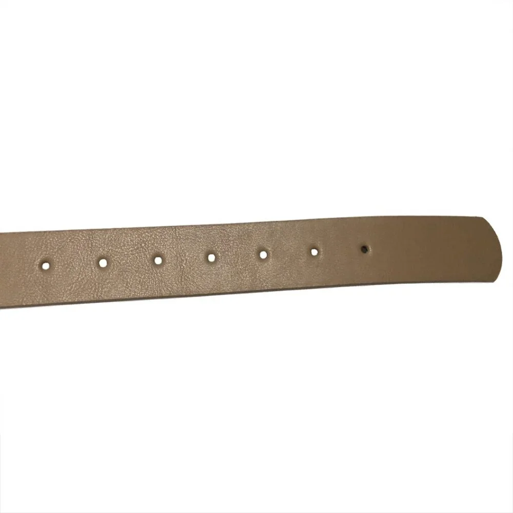 Vince Camuto Women's Beige Vegan Leather Belt Size Medium (30-34 Waist)